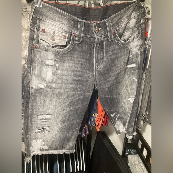 Rare True Religion denim vest/short set in “Deep Base” - Picture 6 of 9